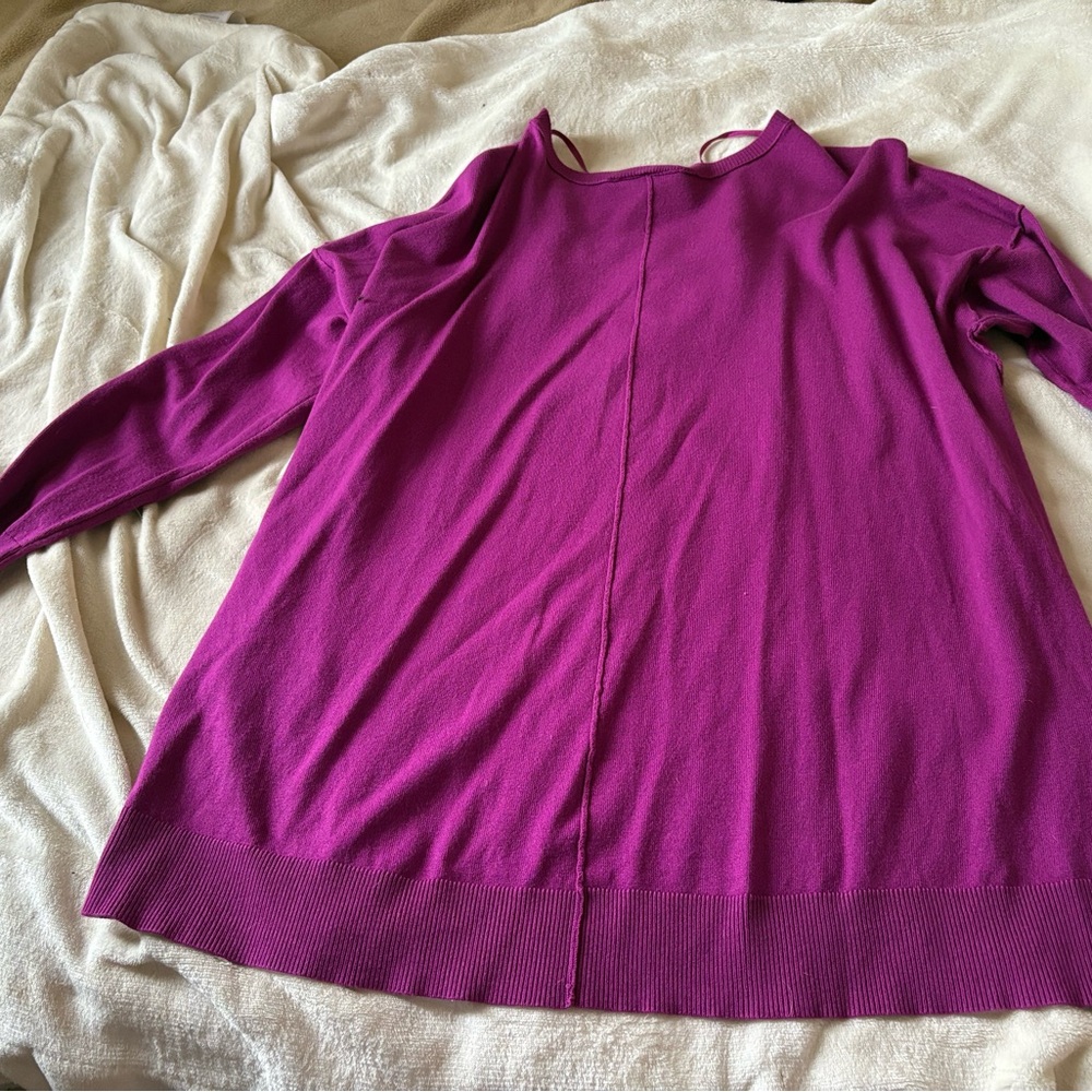 Lane Bryant Fuchsia Knit Top